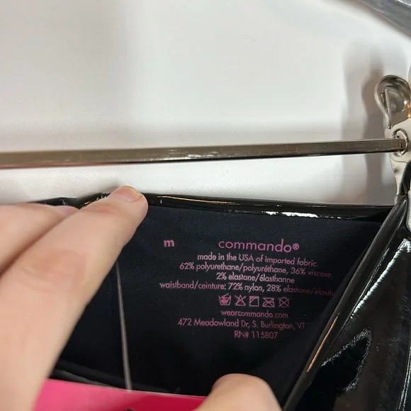 Commando | NWT Women’s M Medium Faux Patent Leather Leggings Pants SLG25 - Picture 7 of 8